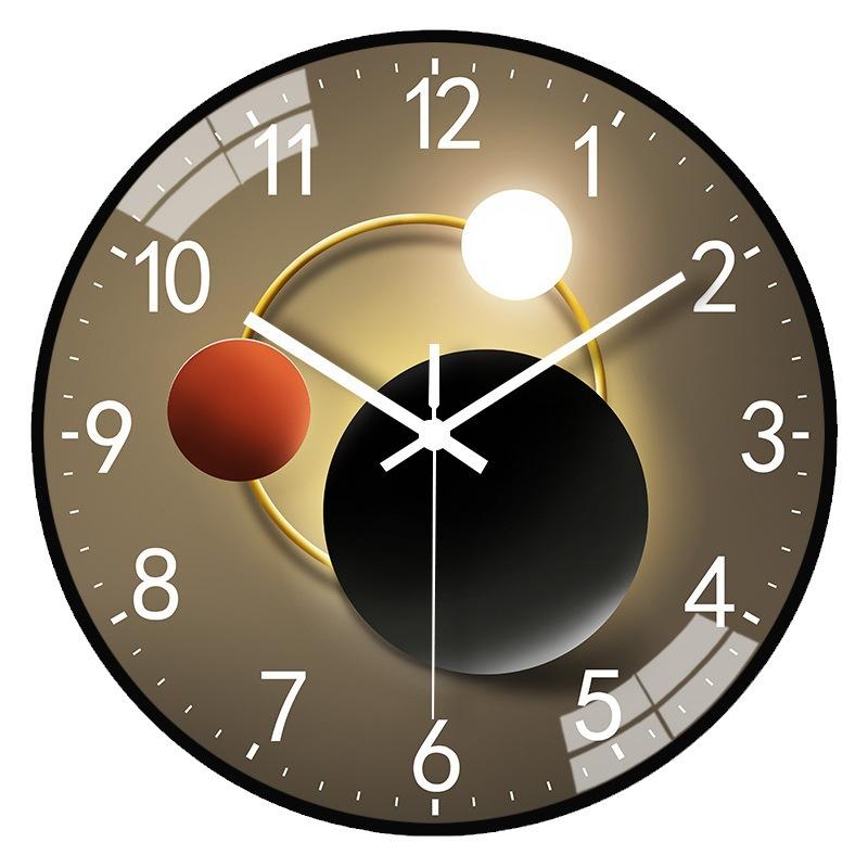 8-inch 20cm Light Luxury High-end Home Wall Clock Living Room Bedroom Mute Clock Wall Clock