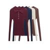 Kaslead New Arrival Women's Clothing Fashion Style Fashion Rib Knitting Slim Long Sleeve Top 9598124