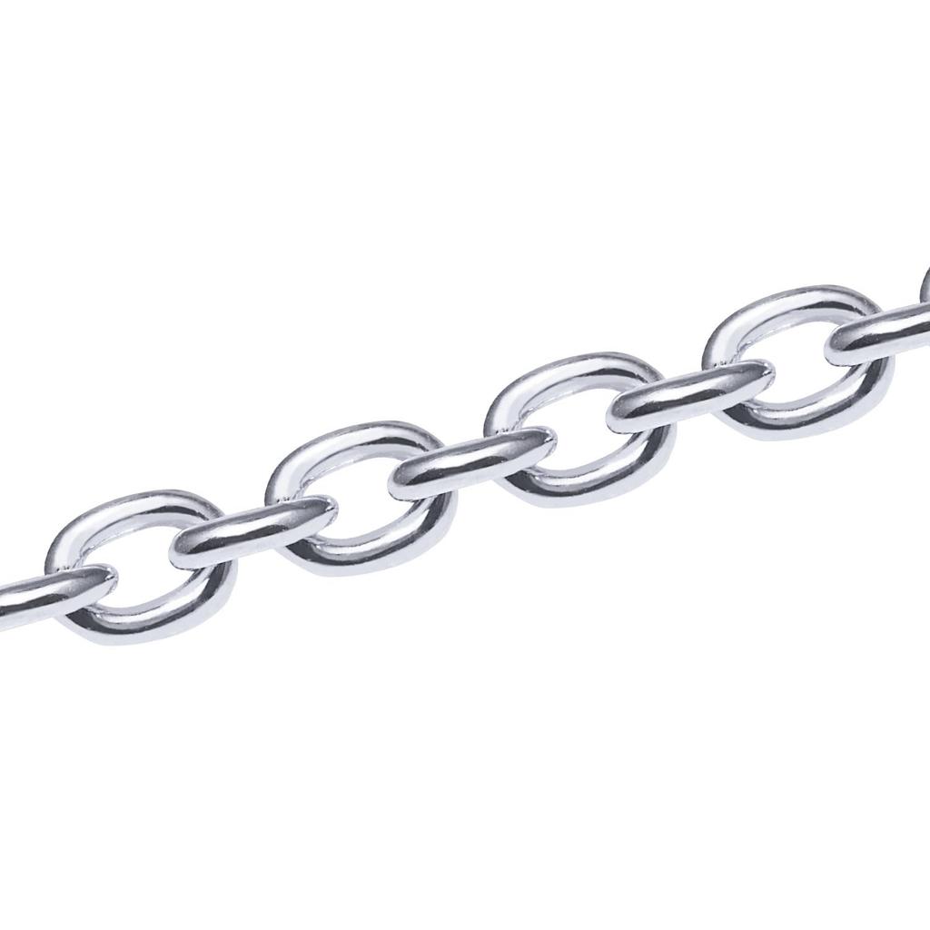 Azuki Chain Silver 45cm [Sears] Necklace, 925, 2.8mm Width,