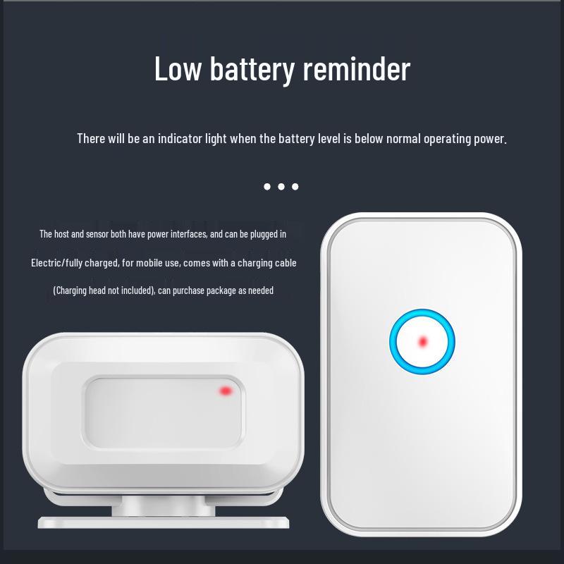 Welcome To the Sensor Entry Shop: Voice Prompt Greeter and Charging Split Doorbell Device.