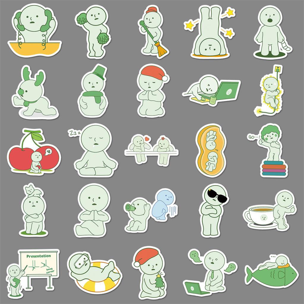 50 Corner Jun SMISKI Graffiti Stickers Cartoon Cute Guka Decorative Mobile Phone Tablet Computer Handbook Stickers
