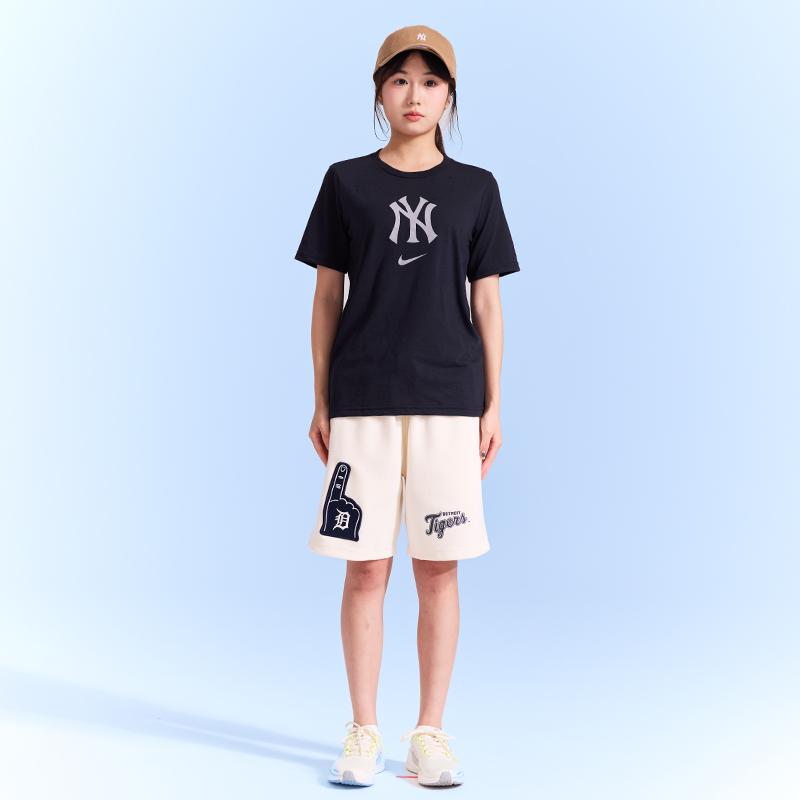 Nike MLB T-Shirt New York Yankees Casual Versatile Sports Fashion Simple Stylish Printed Round Neck Short Sleeve Men Tops Black 3Z3B7NMGT-NYY