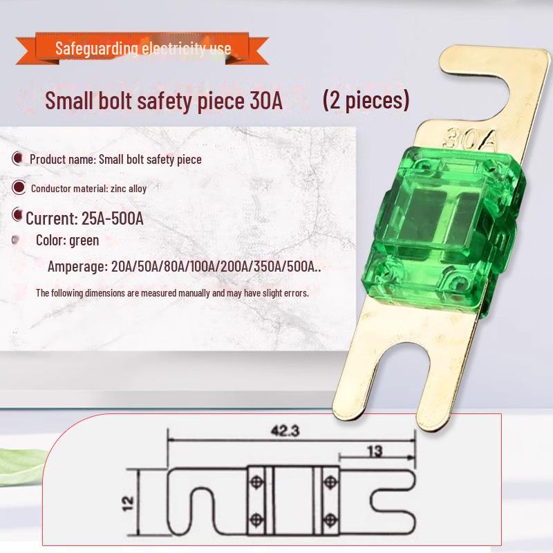 Porte-fusible de batterie de voiture à courant élevé avec connexion à boulon, 20 A-500 A