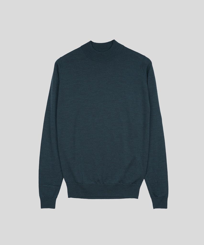 Jonseumedeulli Harcourt Merino Wool Mock Neck Knit Heritage Two 8 Colors