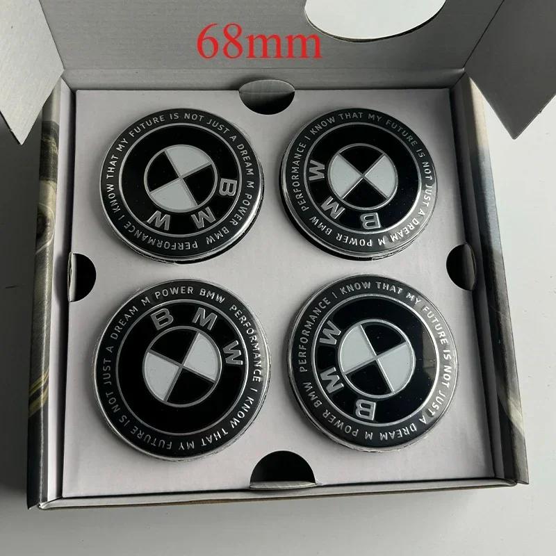 4 Stück 56/68mm BMW 50-jähriges Jubiläum Schwebende Felgennabendeckel Für BMW G11 G12 G30 G31 G32 G08 G05 F46 F49 F39 F90 Auto Zubehör