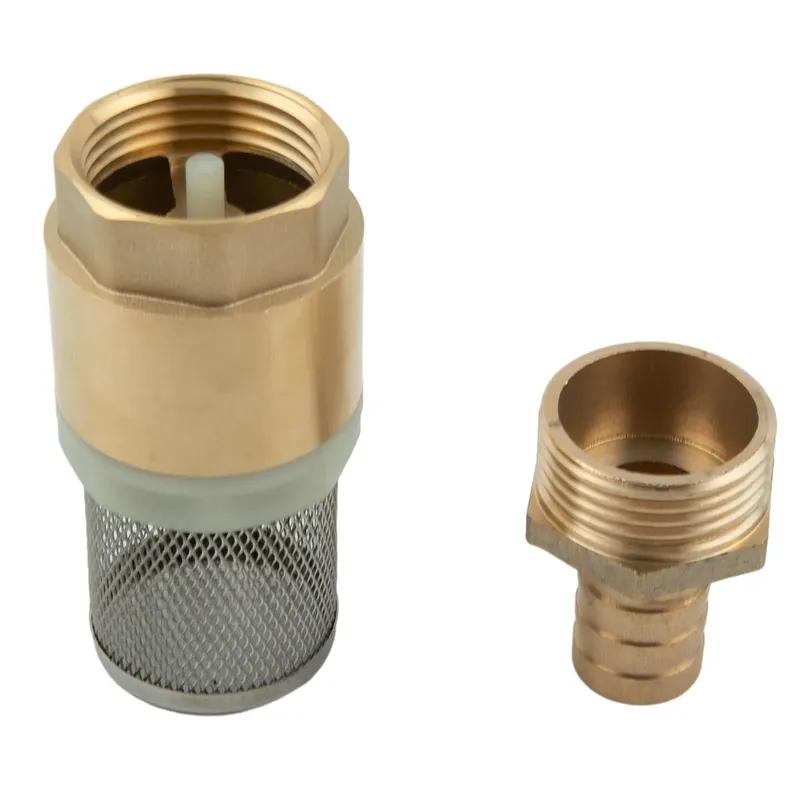 Valvola di ritegno Filtro di aspirazione Valvola di fondo Collegamento tubo 19 25 mm 3/4 pollice 1 pollice Forniture per giardinaggio per esterni