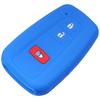 Lcyam Key Fob Cover Case 3Buttons Remote Protector Silicone Fits For Toyota Rav4 Corolla Camry Prius Avalon