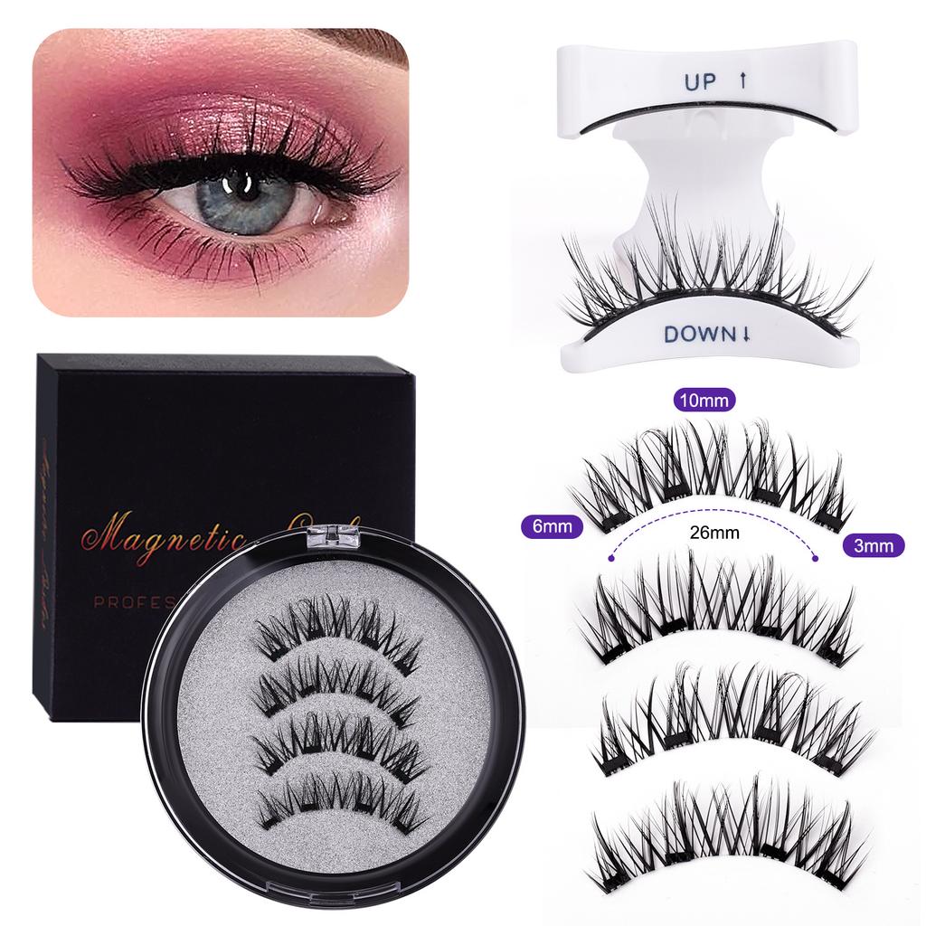 2 Pairs Magnetic Eyelashes - Premium Box Set with Carrying Case