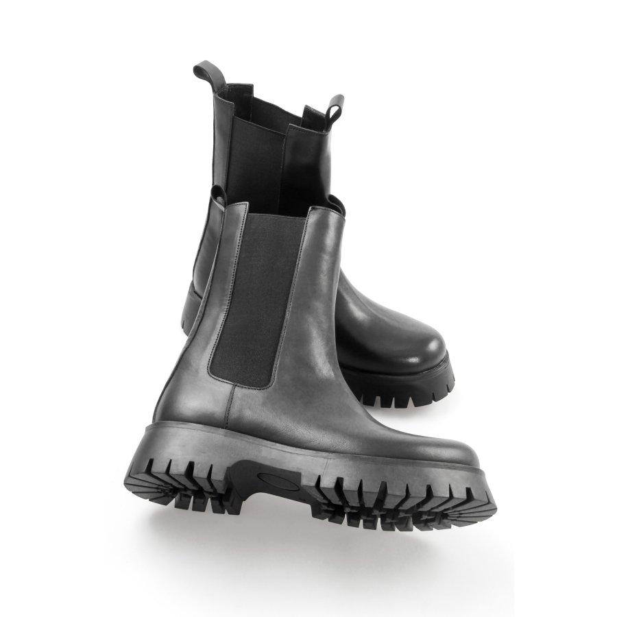 Chelsea Stiefel Hohe Chelsea Boots Leder Hohe Chelsea-boots, Leder - Main Image