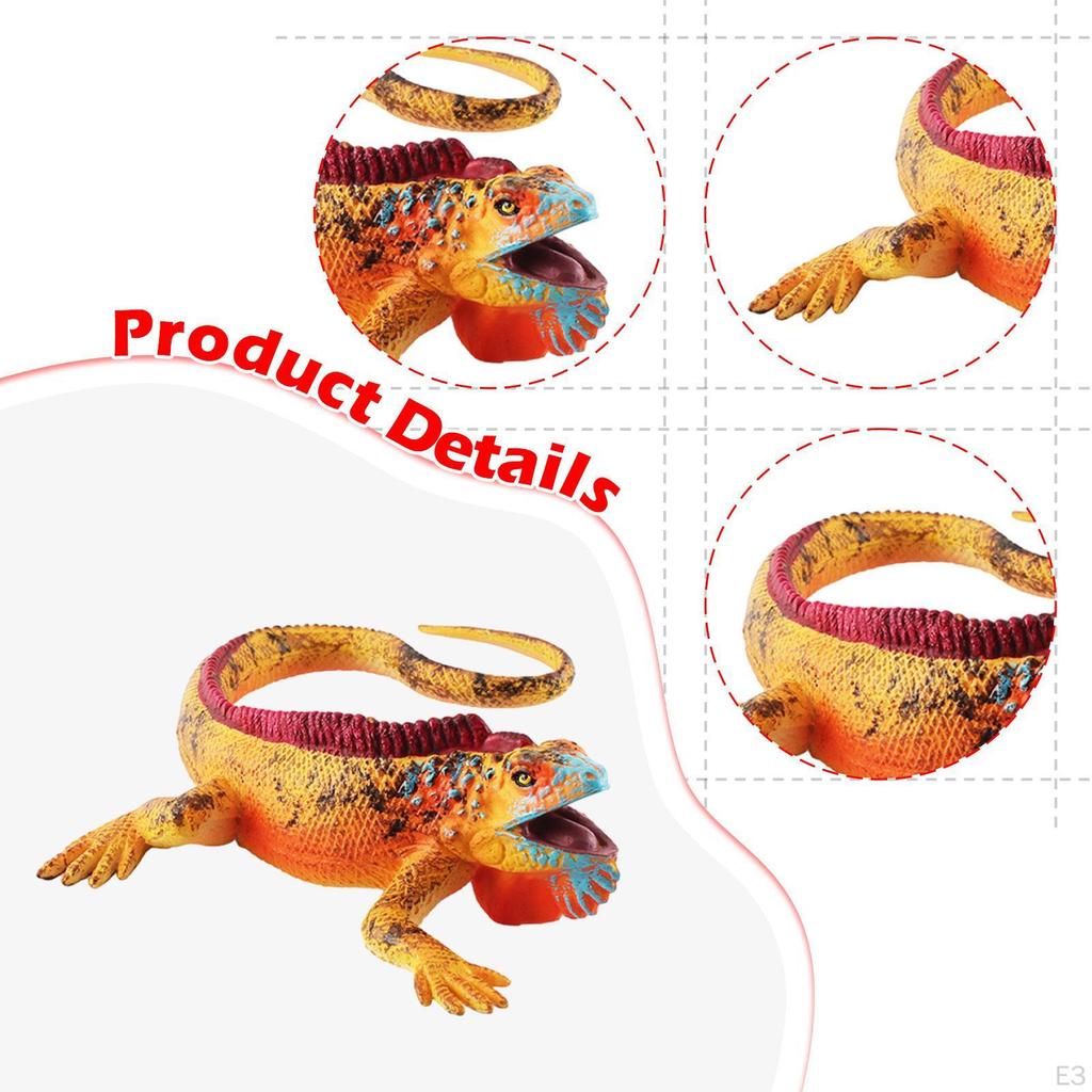 Simulated Figurine Animal Figure Collectible Ornament Art Sculpture Reptile Model for Holiday