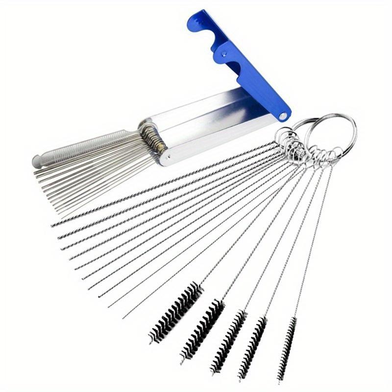 Carburetor Carbon Dirt Jet Remove Cleaning Needles Brushes Cleaner Tools for Automobile Motorcycle Welder Carb Chainsaw