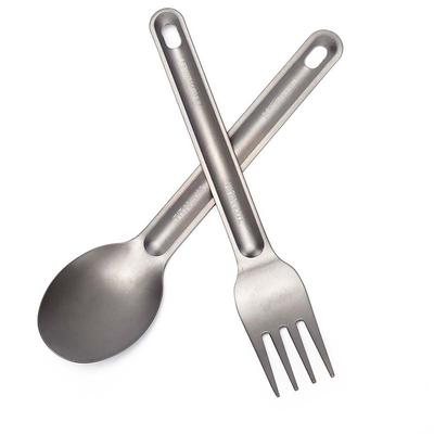 1 Stück Leichter Titan Löffel Gabel Für Outdoor Camping Geschirr