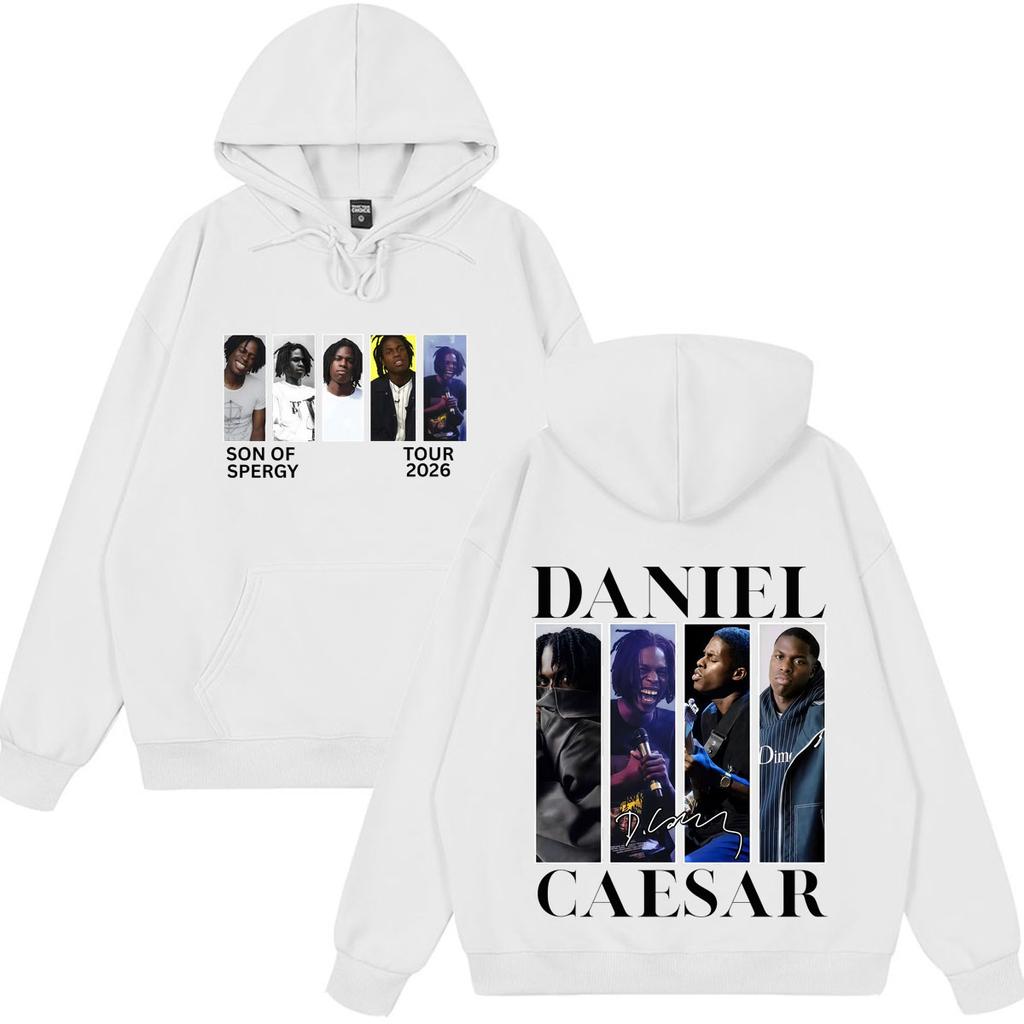 Daniel Caesar Son of Spergy Tour 2026 Print Hoodie Men Women Gothic Punk Sweatshirt Long Sleeves Casual Loose Oversized Pullover