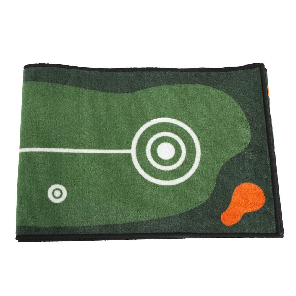 Nylon Golf Practice Putting Mat Indoor Portable Golf Hitting Mat Machine Washable Training Pad