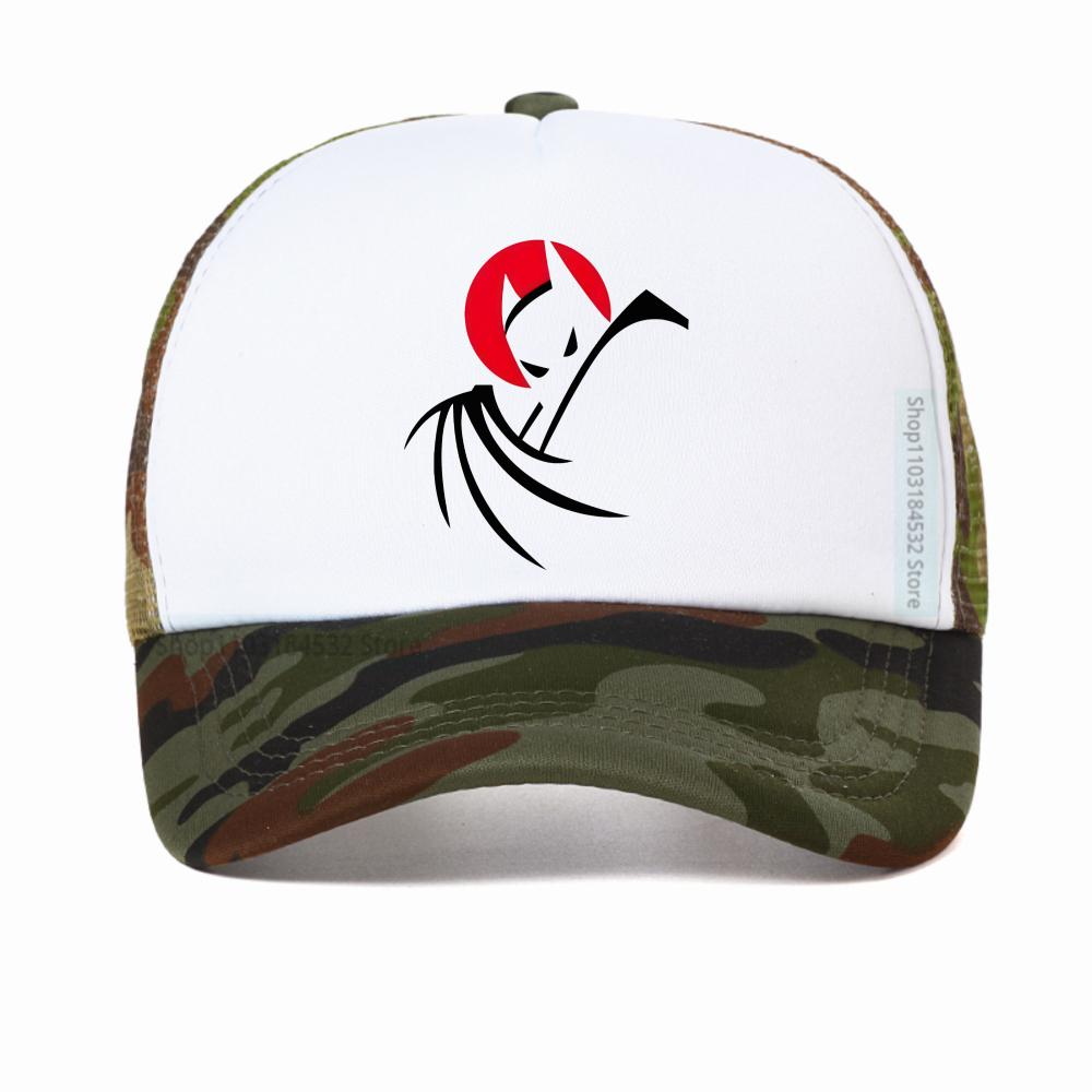 Bat Animated Series Baseball Cap Anime Unisex Fashion Street Style Mesh Hat Summer Adjustable Sun Snapback Hat