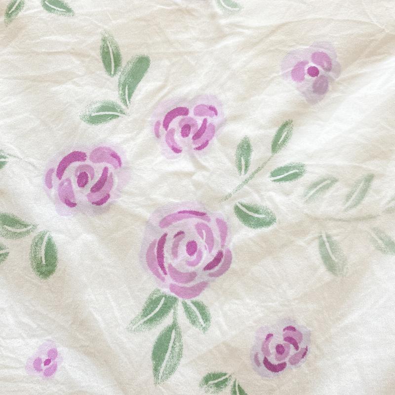 Washed Cotton Duvet Cover Set Single/Queen/King Size Bed Set Flower Printed Plumones De Cama Duvet Cover with Pillowcase Bedding