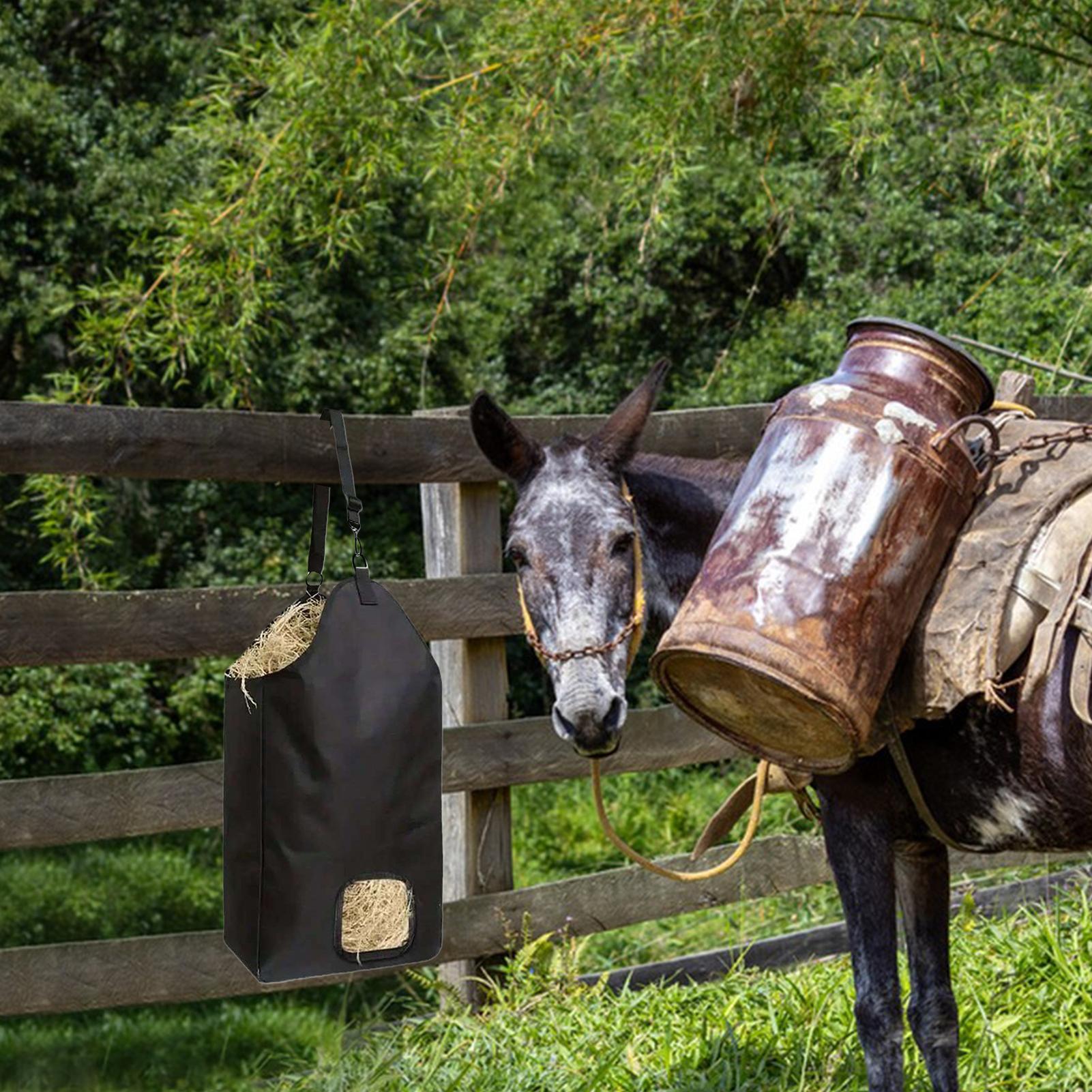Horse Hay Bag Equestrian Feeding Net Oxford Cloth Large Capacity Hay Bag for Goat Equestrian Stallcorral hay bag China Mainland