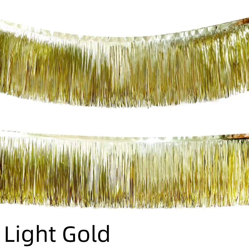 

2/1 упаковка фольгированной бахромы гирлянды металлической мишуры растяжки баннеры для парада поплавки день рождения свадьба рождественская вечеринка декор 2Pack