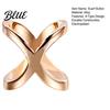 Durable Scarf Fastener Button X-Type Design Compact Size Versatile Alloy
