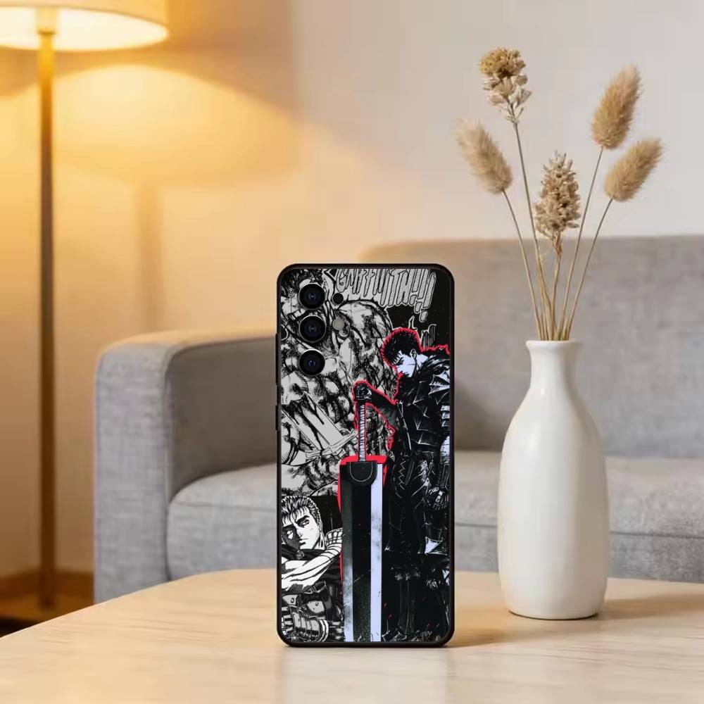 Cool Popular B-Berserk Comic Phone Case For Samsung S25,S24,S21,S22,S23,S30,Ultra,S20,Plus,Fe,Soft Silicone Black Cover