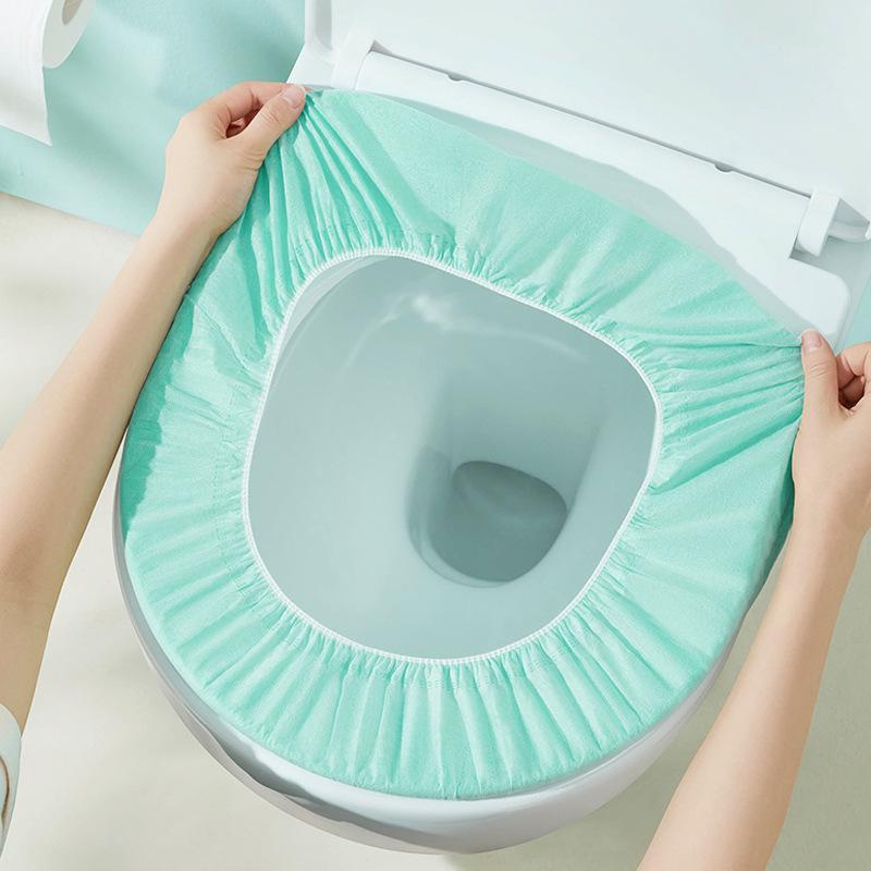 Portable Disposable Toilet Seat Covers - Adhesive, Dirt-Proof, No-Adhesive Cushion, Travel-Friendly