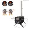 Portable Carbon Steel Folding Tent Stove for Outdoor Camping