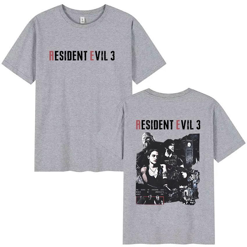 Hot Game Resident Evil Merch Tshirt Unisex Classic Gothic Short Sleeve Tshirts Unisex Vintage Summer ONeck Cotton Tee Streetwear