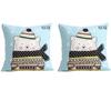 2Pcs 45x45cm Dacron Throw Pillow Case Soft Sofa Pillowcase Home Textile Pillow Shell  Cushions