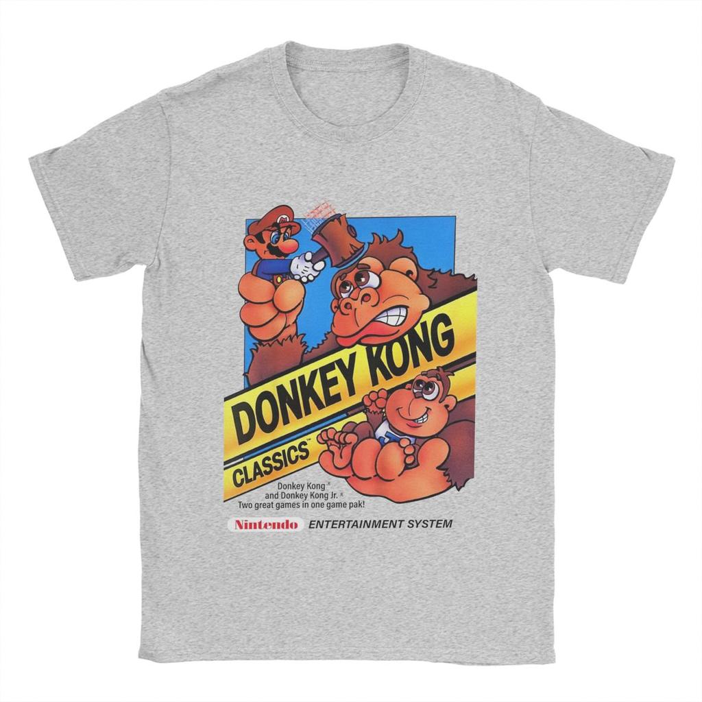 Donkey Kong Funny Hammer Game Merch T-Shirt Men Women Funny Cotton New Arrival Clothes