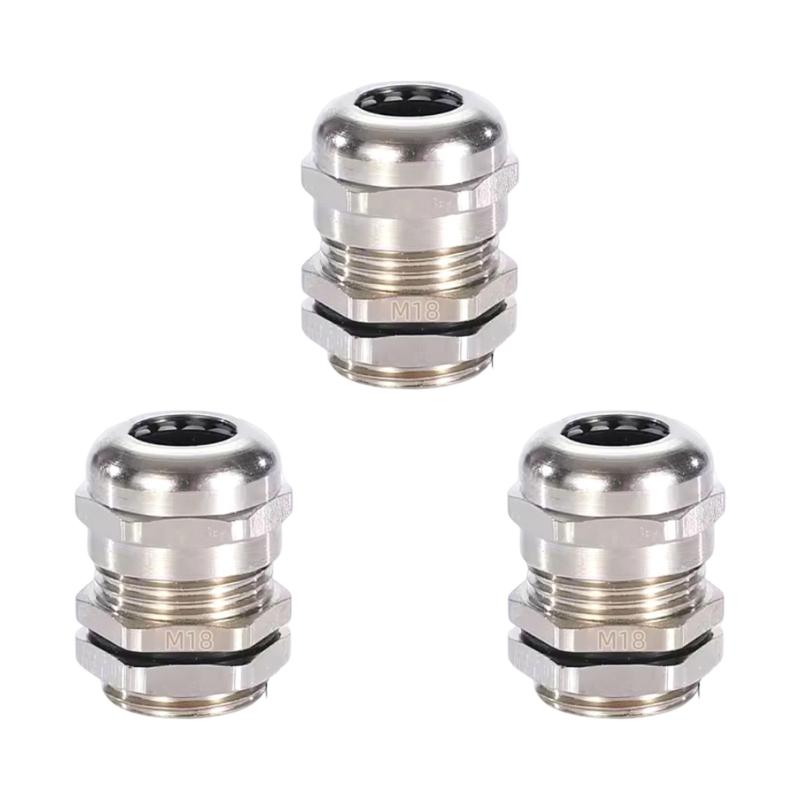 3pcs Erosion Resistant Cable Connector Quick Install Waterproof Fitting for Commercial Building Electrical Projects