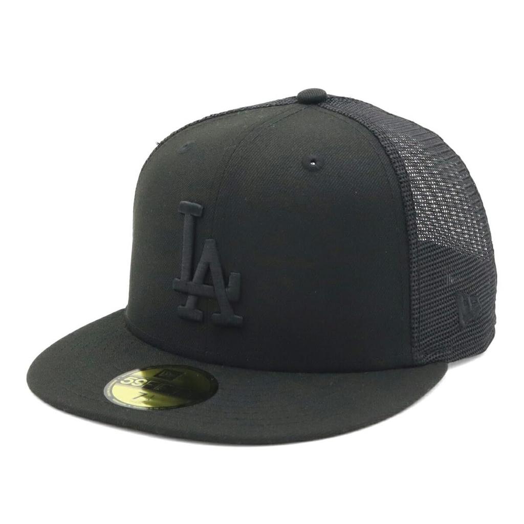 New Era 59FIFTY MLB LA Mesh Size 7 25J Black/Black Cap, 1/2, 5950TR, LOSDOD, BLK,