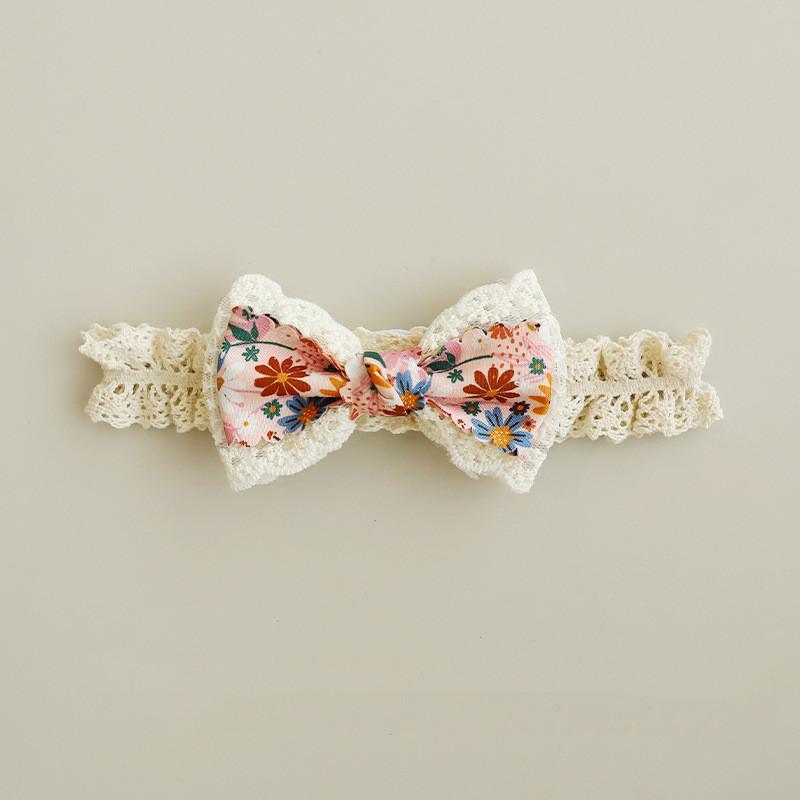 Baby Headbands Elastic Girl Hair Bands Newborn Infant Accessories Photography Props Headwear Princess Lace Florwers Bowknot  Fit for 0-24 Months