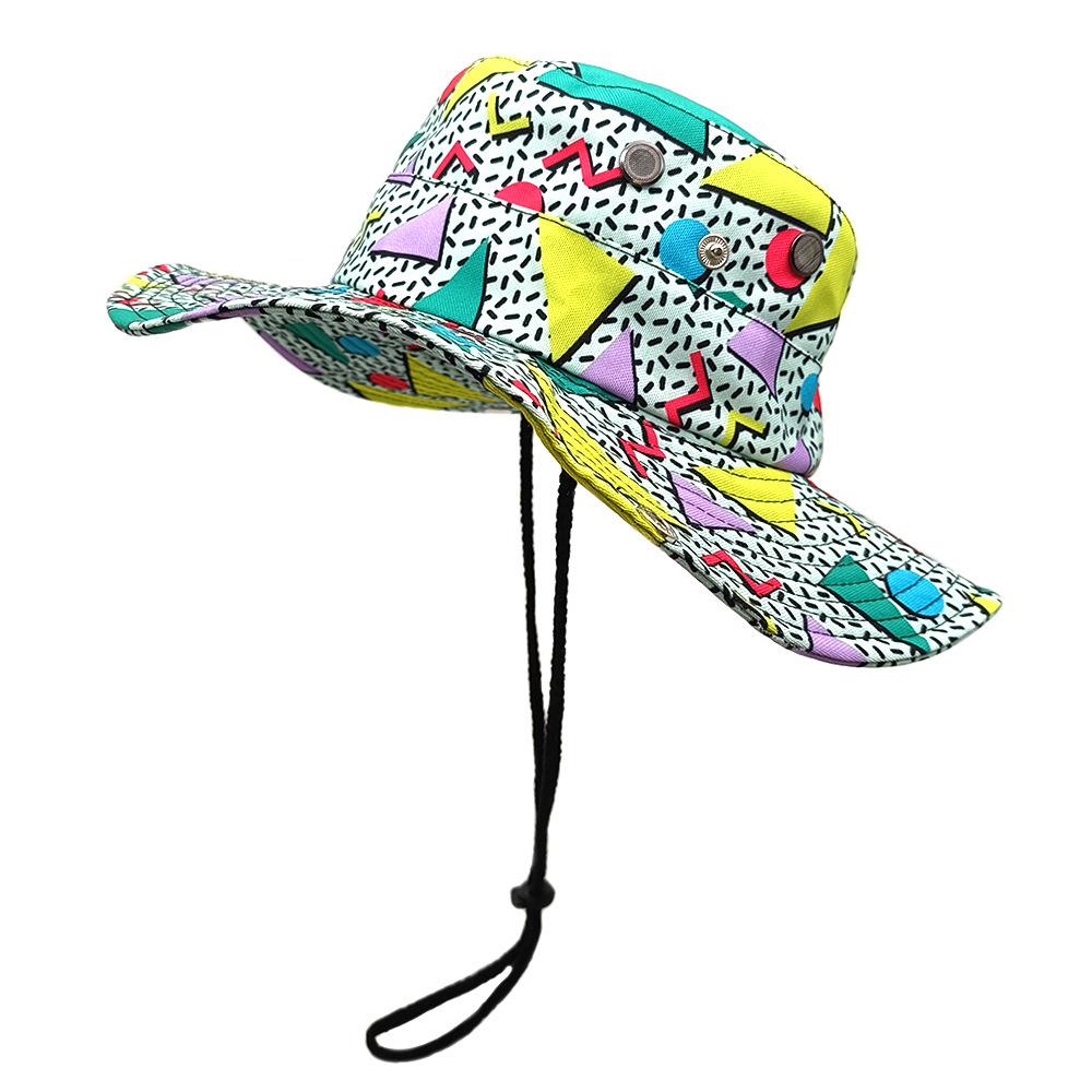 Cute Yellow Duck Cartoon Bucket Hat For Men Women - Summer Uv Protection Fishing Cap With Adjustable Chin Strap, Retro 80S 90S S