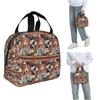 Rice Balls Is Delicious! Halloween Girl Version Insulated Lunch Bag for Women Children Food Boxes Thermal Lunch Box Tote
