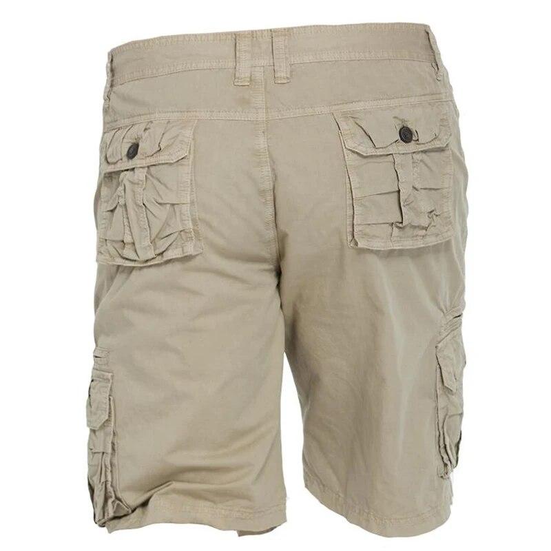 Men's Shorts Loose Multi-Pocket Overalls Summer Cotton Comfortable Military Cargo Shorts Outdoor Casual Sports Work Short Pants