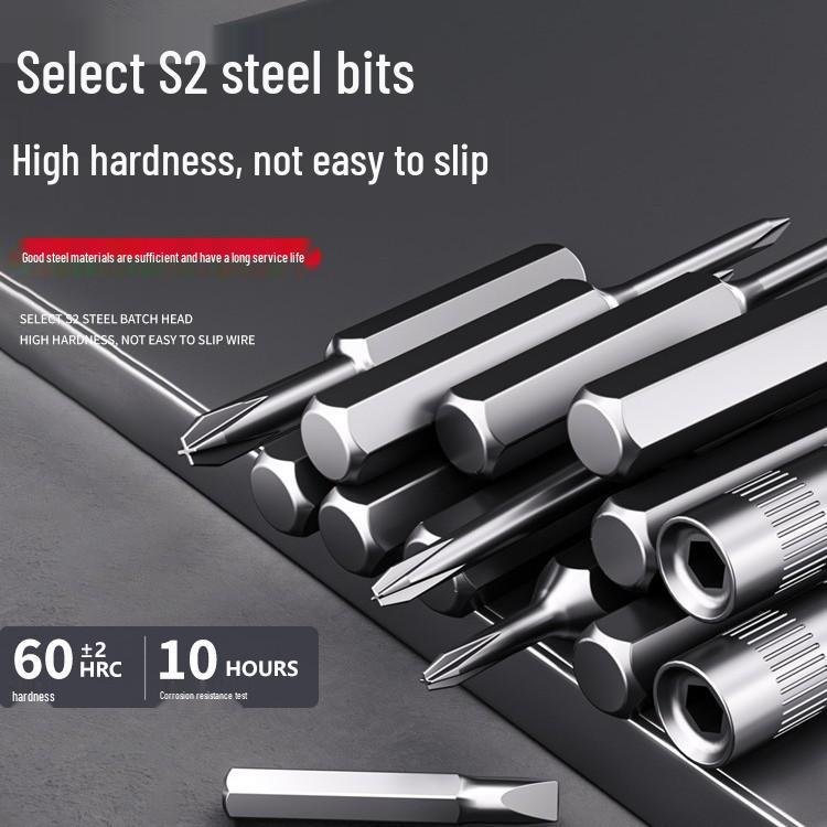 Delixi Electric Multifunktionales Schraubendreher-Set für Elektronik und Staubentfernung