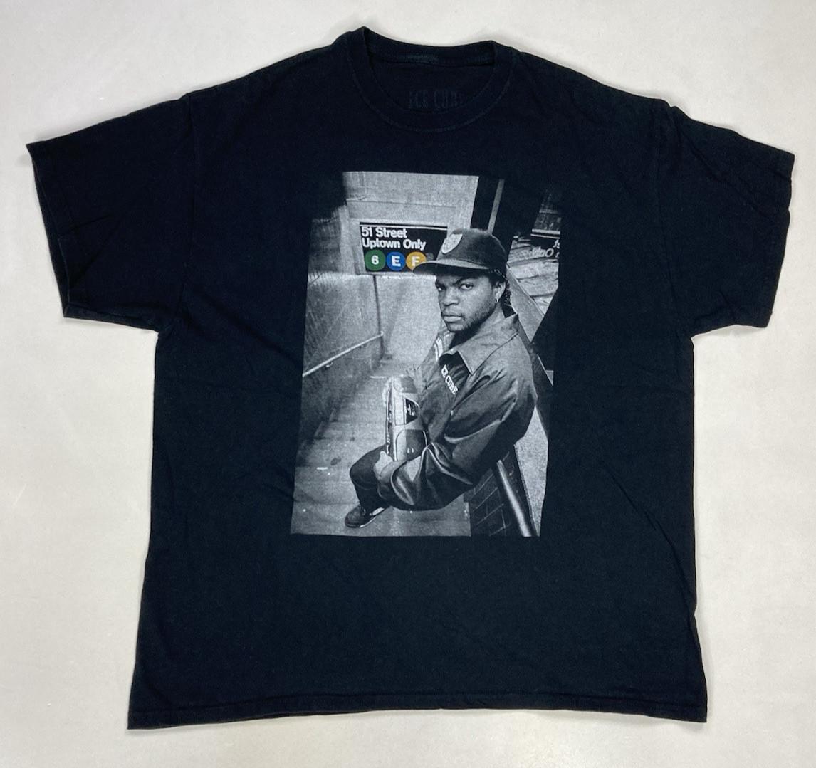 Ice Cube New York City Subway Graphic T-shirt Men XL Black Short Sleeve Music XXXXL
