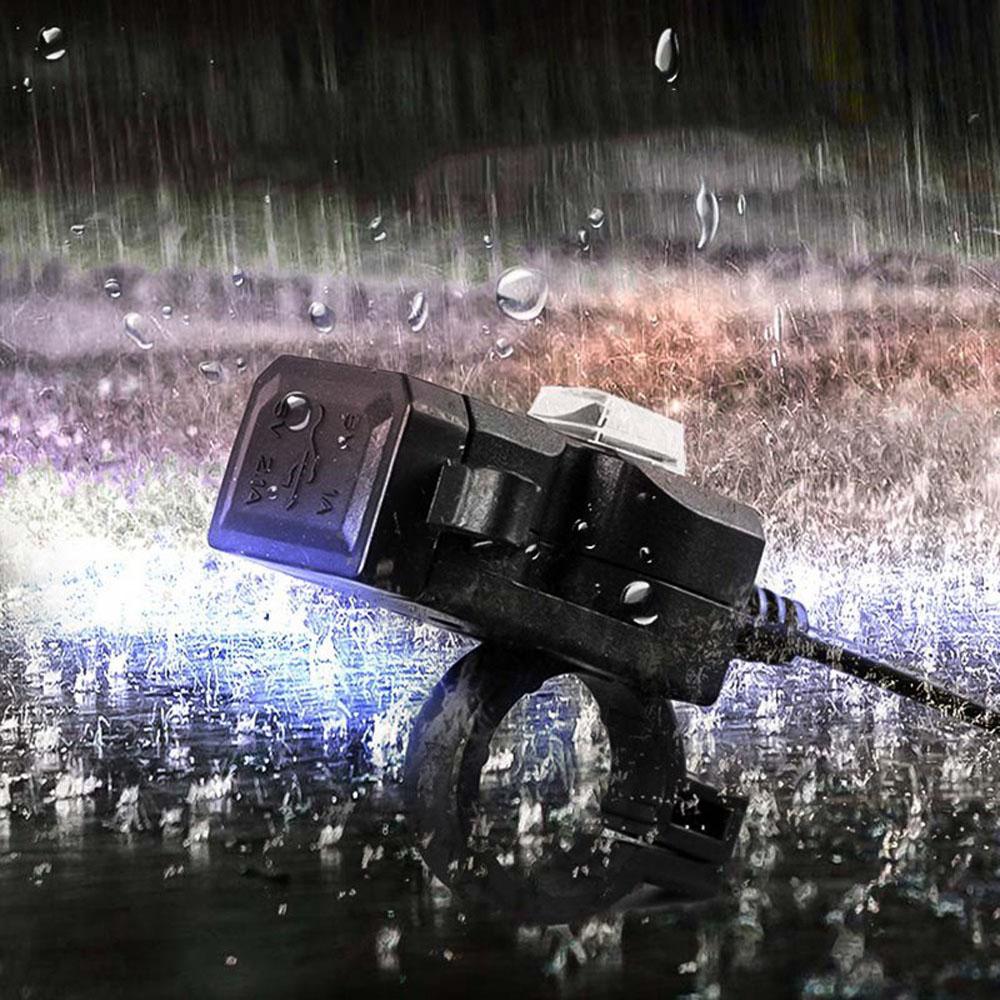 Dual USB Port Motorcycle Charger Vehicle Parts Motorcycle Handlebar Charger Motorcycle Accessories