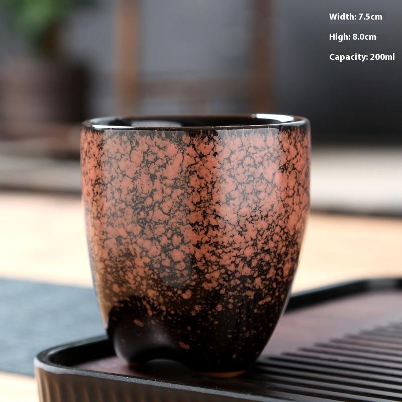 Coffee Cup Kiln-changed Ceramic Cup Middle Eastern Arabian Style Creative Cup Retro Coarse Pottery Mug Teacup 200ML