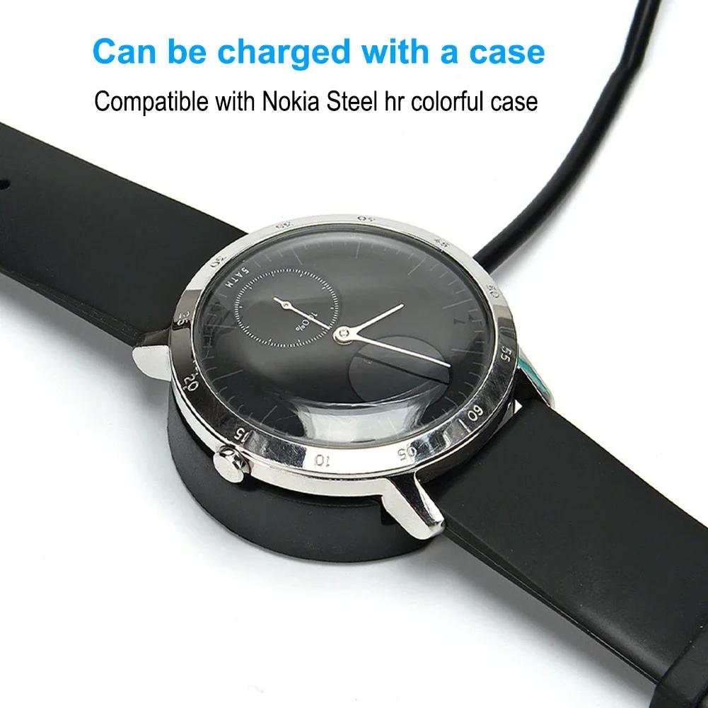 Nabíjecí kabel pro Nokia Steel HR Pánské 40mm Withings Hybridní Sportovní Chytré Hodinky Dok Kolébka Nabíječka