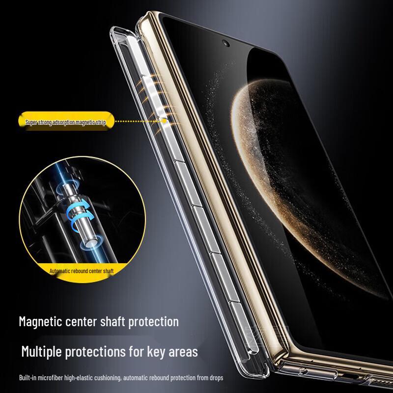BIAZE Hinge Protection Magnetic Clear Case for Huawei Mate X6
