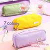 Canvas Pencil Case Large Capacity Multiple Colors Perfect For Students School Office Daily Use