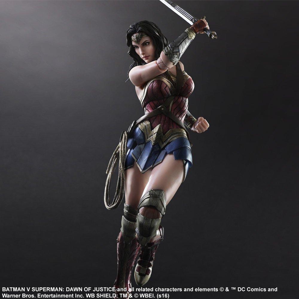 PLAY ARTS Kai Batman v Dawn of Justice Wonder Woman PVC painted movable figure Superman