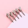 50pcs Durable Ultrathin Silver Color Metal Flat Base Duck Mouth Clip Partition Clip Alligator Hair Clip