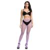 Sexy Rhinestone Fishnet Stockings Women Small Mesh Pantyhose Crystal Diamond Hollow Out Tights Sexy Lingerie Clubwear Party