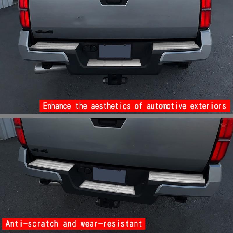 For TOYOTA TACOMA 2024 2025 Rear Bumper Foot Plate Trunk Door Sill Guard Protector Cover Car Rear Trunk Sill Cover accessories