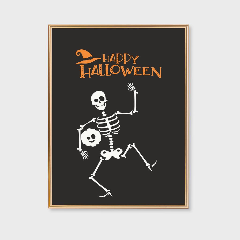 Halloween Wall Art Print Poster Halloween Canvas Painting Home Decor Funny Halloween Art Print Minimalist Cute Ghost Print Gift
