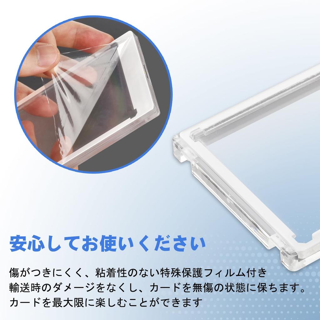 FFOGG Magnetic Card Card UV Transparent and Ultra Clear White Compatible with Pokemon Cards and Set of 10 Loader, Loader, 35pt, Protection,