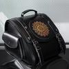 Retro Harley Motorcycle Tail Bag Pu Leather Large Capacity Knight Rear Seat Luggage Bag Modification Accessories