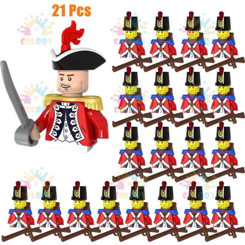 Kids Toys Imperial Navy Building Blocks Red Blue General Soldiers Set Mini Action Figures Toys For Kids Christmas Gifts